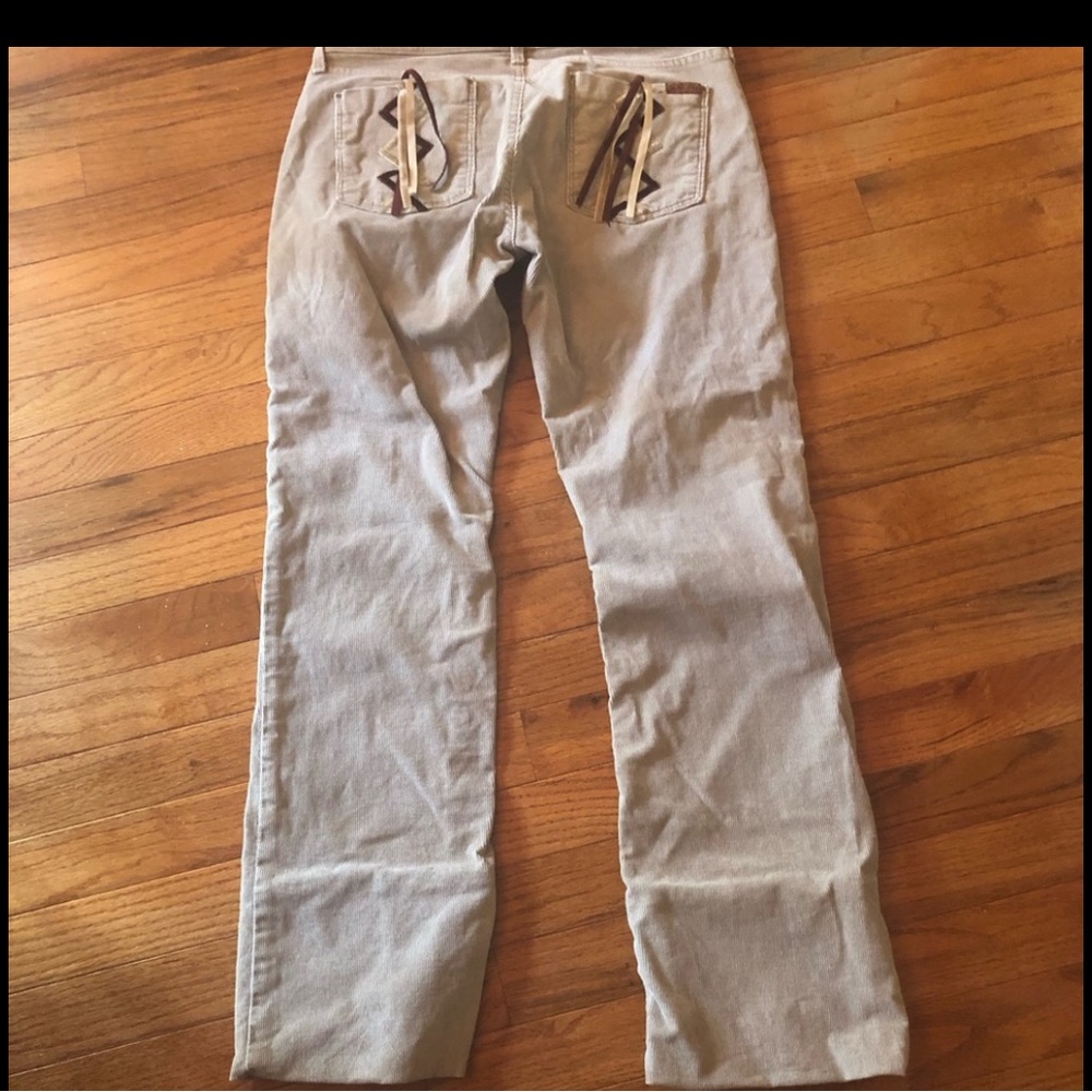 7 for all mankind vintage Fancy corduroy jeans 29 unique please read